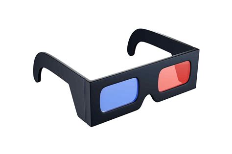 cinema glasses 3d rendered illustration