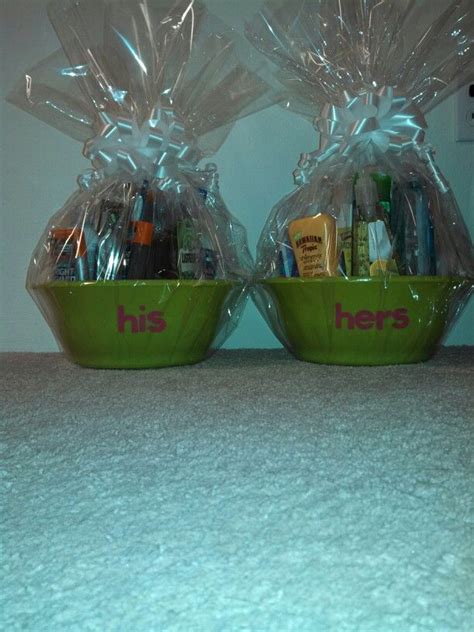 His And Hers T Baskets Filled With The Essentials T Baskets