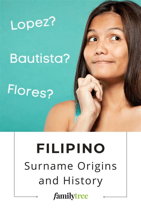 The Origins Of Filipino Surnames In 2021 Surnames Christian Names
