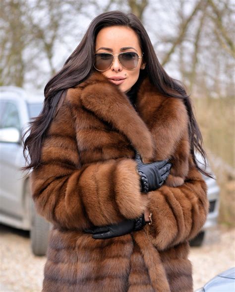 New Barguzin Russian Sable Fur Long Coat Clas Of Jacket Mink Fox Lynx