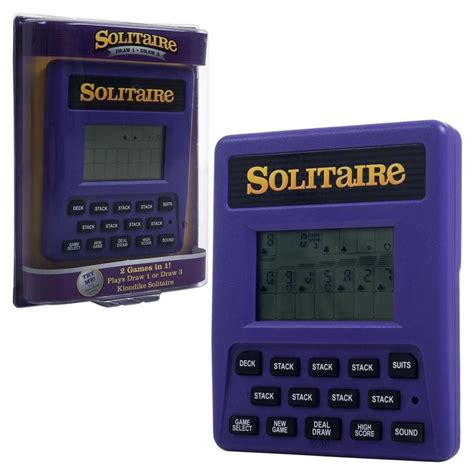 Toy Time Blue Handheld Game Console In 2021 Solitaire Games