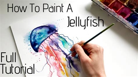 Jellyfish Painting Step By Step Easy Paintings Youtube