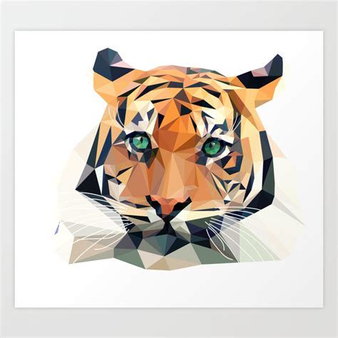 Download Free 100 Geometric Tiger