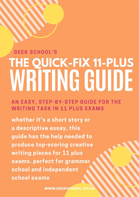 The Quick Fix 11 Plus Writing Guide Geek School Tutoring