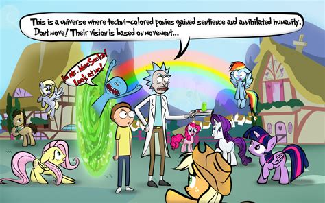 Rick And Morty Visit Equestria By Dan232323 On Deviantart