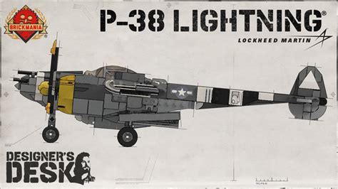 P 38 Lightning D Day Edition Wwii Fighter Aircraft Custom Lego
