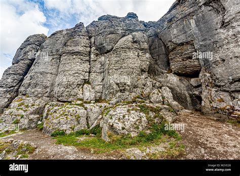Stunning Rocky Limestone Plateau Landscape In The Burren In Caher