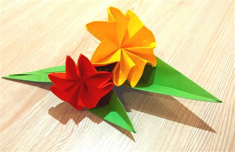 Easy Origami Flower Great Ideas For Easter Decor Paper Bouquet