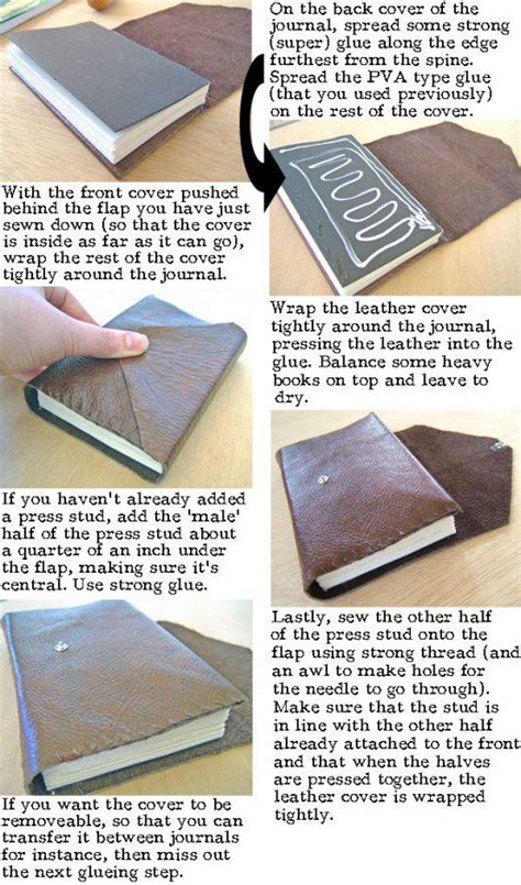 How To Make A Leather Journal Book Binding Tutorial Book Binding