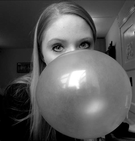 huge chewing gum bubble feeling bloated me blowing the… flickr