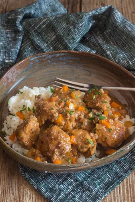 Little Meatballs With Parmesan Garlic Rice Recipe An Italian In My