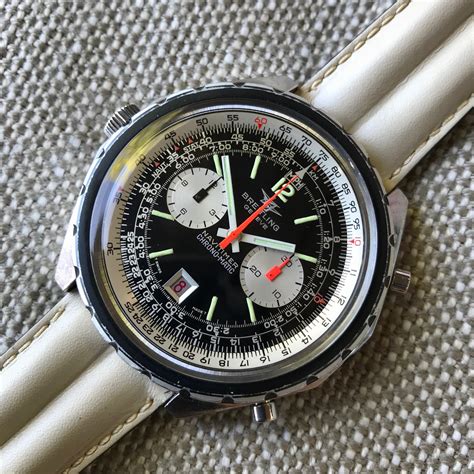 Vintage Breitling Navitimer Chrono Matic 1806 Stainless Steel Automatic