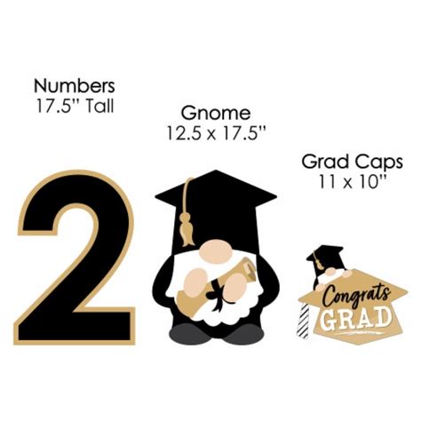 Big Dot Of Happiness Grad Gnomes Outdoor Lawn Decor 2022 Graduation