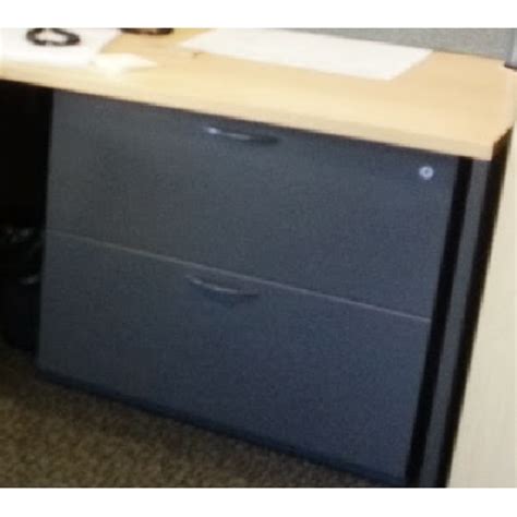 Clean condition 3 available you are bidding on 1 unit. Teknion Expansion 2 drawer Lateral File Cabinet Wood ...