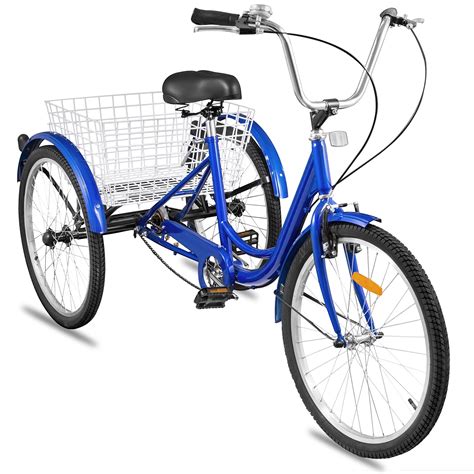 Bestequip 24adult Tricycle 3 Wheel 1 Speed Bicycle Trike Cruiser W