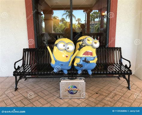 Minions At Sheraton Vistana Villages Pool Orlando Florida Editorial