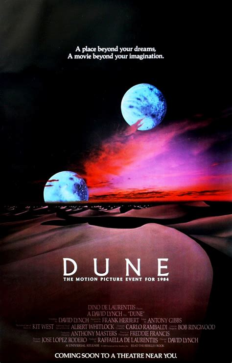 David lynch wades through dark waters in his adaptation of frank herbert's cult science fiction novel. The Geeky Nerfherder: Movie Poster Art: Dune (1984)