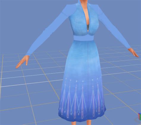 Elsa S Travelling Outfit Monysims On Patreon In 2021 Sims 4 Dresses
