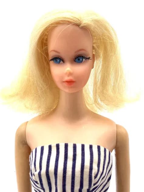Vintage Tnt Marlo Flip Barbie Doll Blonde Head On Original Straight