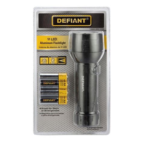 Defiant 51 Led Aluminum Flashlight Hd14q404 The Home Depot