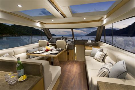 Riviera 525 Suv Interior Sport Yacht Yacht Builders Boats Luxury
