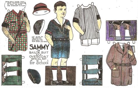 Mostly Paper Dolls Sammy Paper Doll From 1924