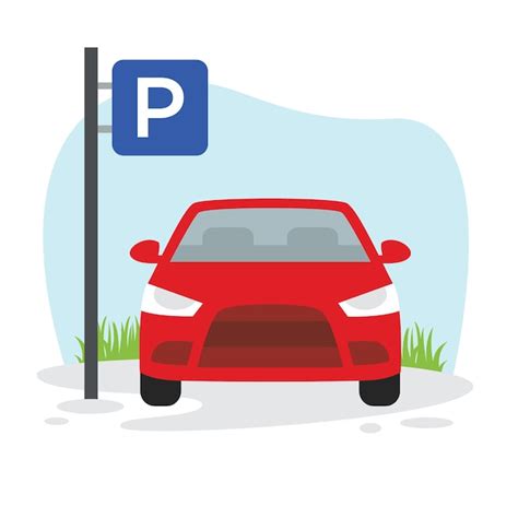 Premium Vector Car Parking Illustration