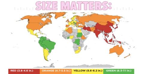 World Penis Map Reveals The Average Penis Size Around The World