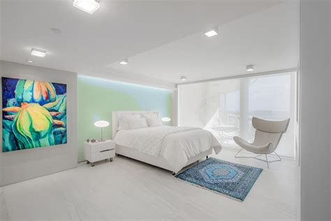 Modern Bedroom With Bright Art Hgtv