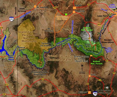 Geology Of National Parks Grand Canyon Map Grand Canyon National