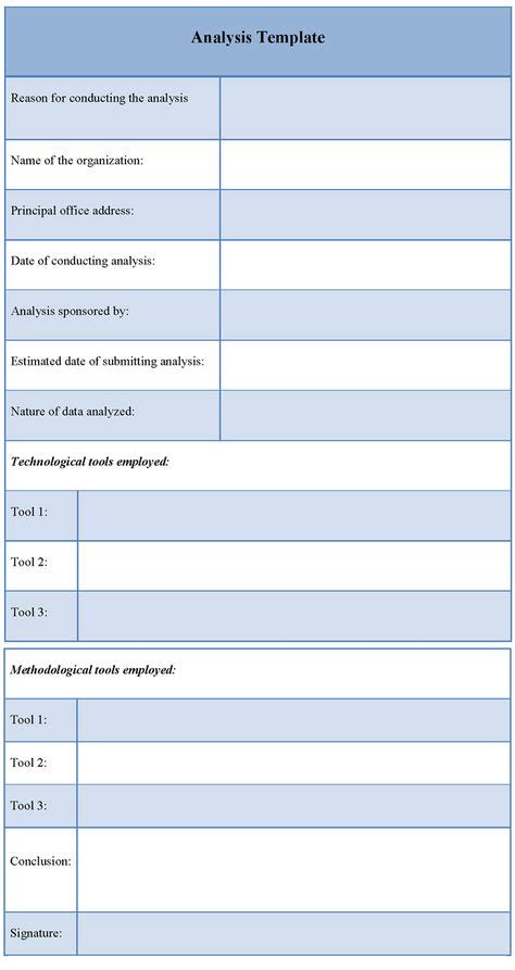 10 Best Analysis Templates Images Templates Swot Analysis Template Stakeholder Analysis