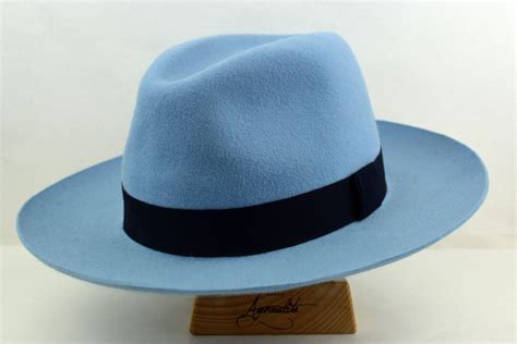 Wide Brim Fedora The Syracuse Light Blue Wide Brim Hat Men Fedora