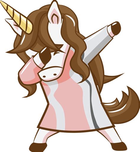 Unicorn Dabbing Png Graphic Clipart Design 19152699 Png