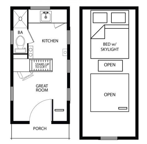 Browse hundreds of tiny house plans! Cottage Style House Plan - 1 Beds 1 Baths 384 Sq/Ft Plan ...