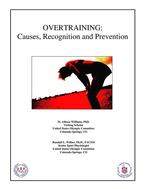 Overtraining Athlete Coach Manual Dece Overtraining Causes