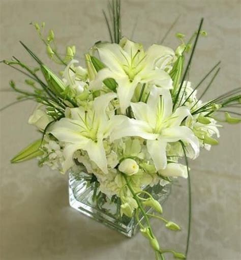 A Stunning Selection Of Beautiful Elegant White Flowers Arranged