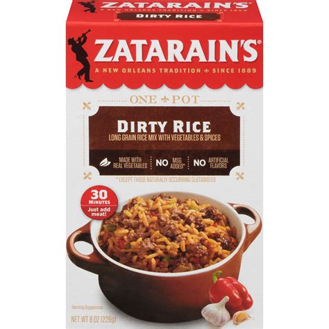 Zatarains Dirty Rice Dinner Mix 8 Oz
