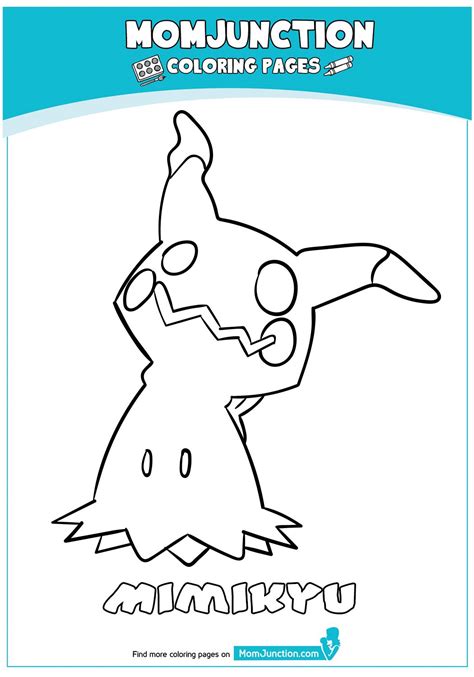 Mimikyu Pokemon Coloring Page Pokemon Drawing Easy