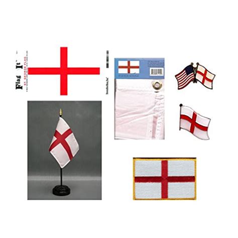 England Heritage Flag Pack Includes A British 3x5 Flag Vinyl Flag