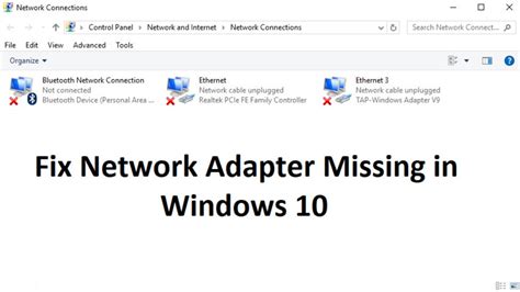 How To Fix Network Adapter Missing In Windows 10 Solved