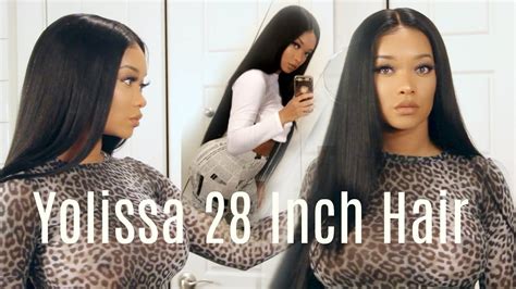 As you can see, the hair looks as real as it can get on something unattached to your scalp. Yolissa 28 inch Brazilian Straight Review | Affordable ...