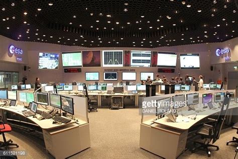 European Space Operations Centre Germany Engineers Work At The Main