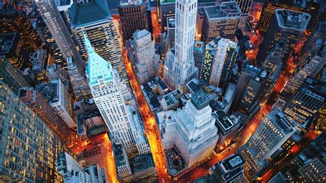 Aerial View Of High Rising Buildings Of New York City 4k Hd New York