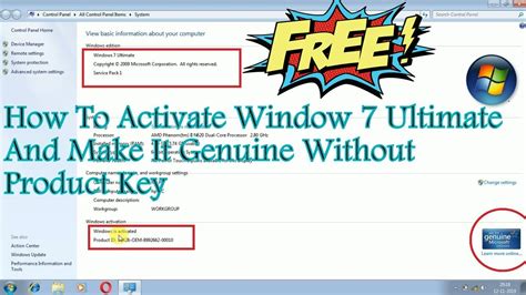 If you don't want to i paid for it. Activate WINDOWS 7 ultimate 2020 for free and MAKE GENUINE ...