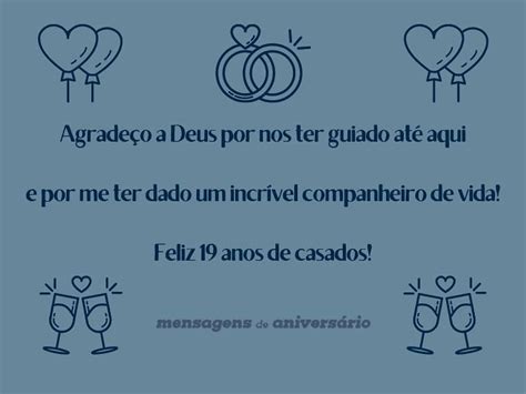 Feliz 19 Anos De Casados Para Marido Mensagens De Aniversário