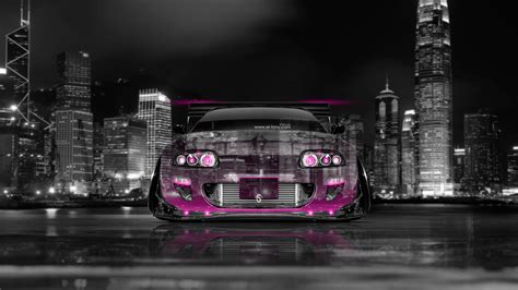 Wallpapers tagged with this tag. 4K Wallpapers Toyota Supra JDM Front Crystal City Car 2014 ...