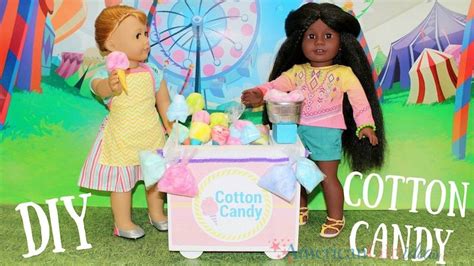 American Girl Diy Cotton Candy Cart Diy And Crafts Sewing Crafts For