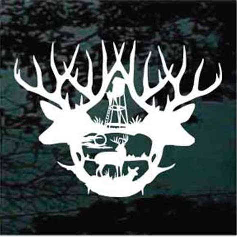 Buck Deer Hunting Scene Decals Decal Junky Stick Em Up