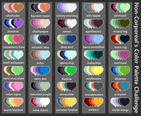 The Art Galaxy Color Palette Challenge Thing Wattpad