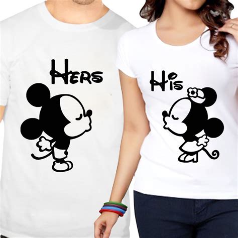 Couple Tshirts Mickey Minnie Newayprints